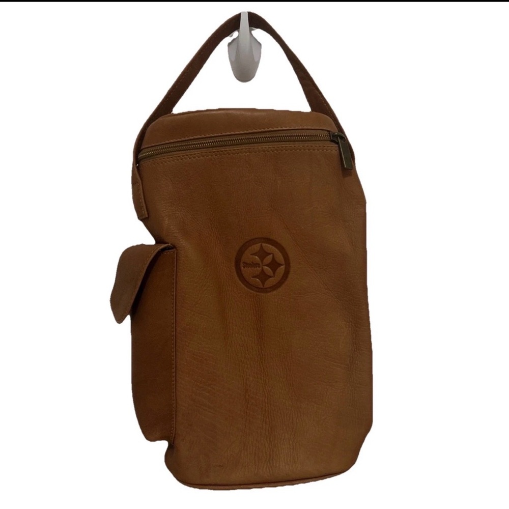 Pittsburgh Steelers Leather Double Wine Bag
